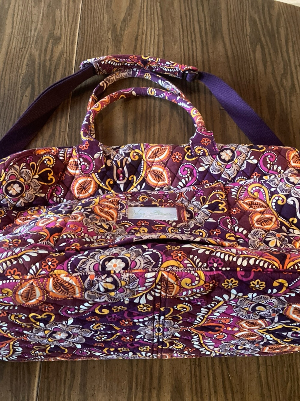Vera Bradley XL retired safari sunset duffle bag quilted